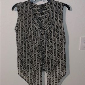 Small Black and White Tank